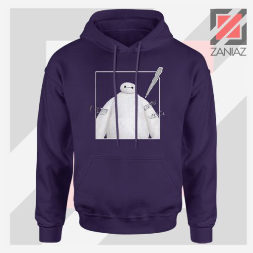 Baymax Robotics Taped Navy Blue Hoodie