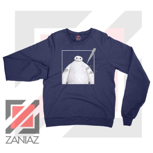 Baymax Robotics Taped Navy Blue Sweatshirt