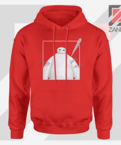 Baymax Robotics Taped Red Hoodie