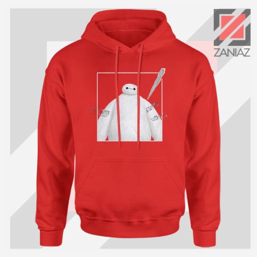 Baymax Robotics Taped Red Hoodie