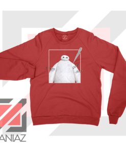 Baymax Robotics Taped Red Sweatshirt