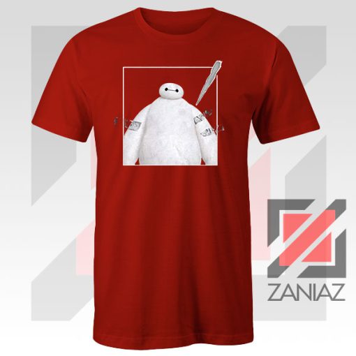 Baymax Robotics Taped Red Tshirt