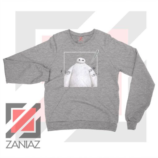 Baymax Robotics Taped Sport Grey Sweatshirt