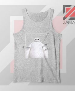 Baymax Robotics Taped Sport Grey Tank Top