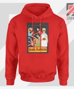 Bobs Burgers Family Design Red Hoodie