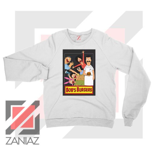 Bobs Burgers Family Design White Sweatshirt