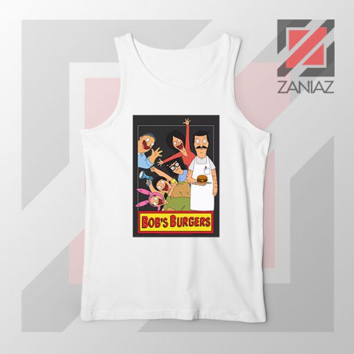 Bobs Burgers Family Design White Tank Top