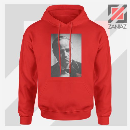 Don Vito Corleone Portrait Red Hoodie