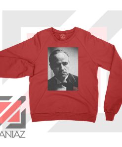 Don Vito Corleone Portrait Red Sweatshirt