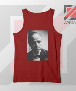 Don Vito Corleone Portrait Red Tank Top