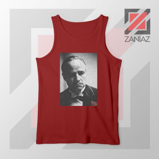 Don Vito Corleone Portrait Red Tank Top