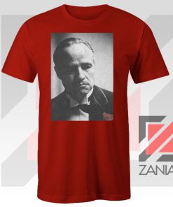 Don Vito Corleone Portrait Red Tshirt