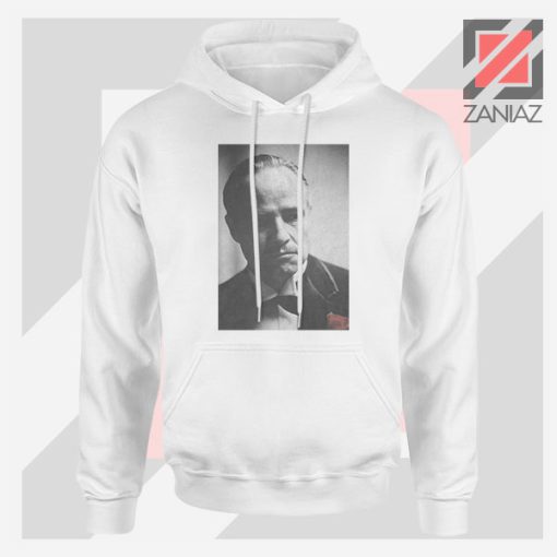 Don Vito Corleone Portrait White Hoodie