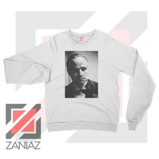 Don Vito Corleone Portrait White Sweatshirt