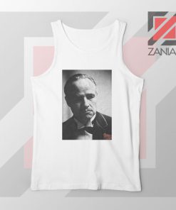 Don Vito Corleone Portrait White Tank Top