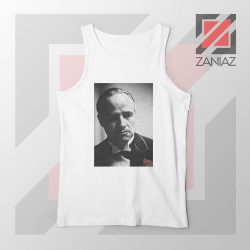 Don Vito Corleone Portrait White Tank Top