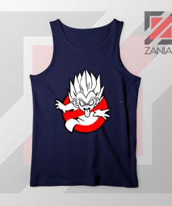 Dragon Ball Parody Ghostbusters Navy Blue Tank Top