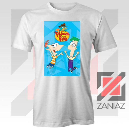 Funny Phineas and Ferb Disney White Tshirt