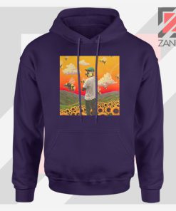 Gap Tooth T Flower Boy Graphic Navy Blue Hoodie