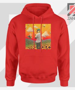 Gap Tooth T Flower Boy Graphic Red Hoodie