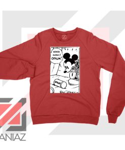 Good Gosh Opium Mickey Red Sweatshirt