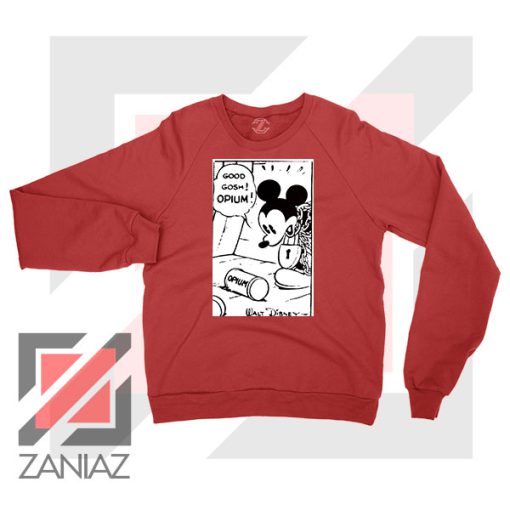 Good Gosh Opium Mickey Red Sweatshirt