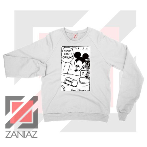 Good Gosh Opium Mickey White Sweatshirt