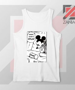 Good Gosh Opium Mickey White Tank Top