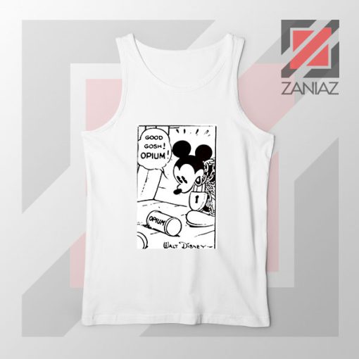 Good Gosh Opium Mickey White Tank Top