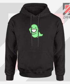 Green Ghost Animated Black Hoodie