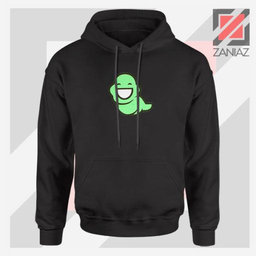 Green Ghost Animated Black Hoodie