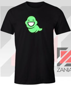 Green Ghost Animated Black Tee