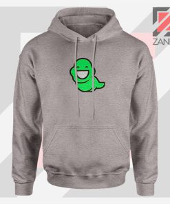 Green Ghost Animated Grey Hoodie