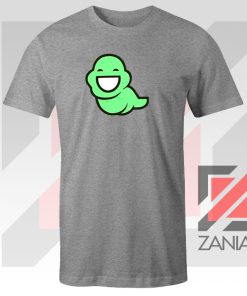 Green Ghost Animated Grey Tee