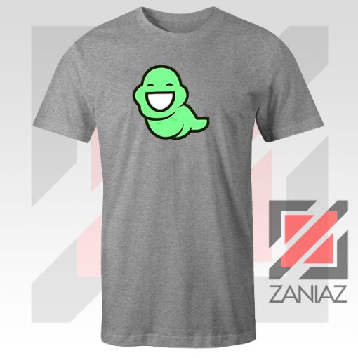 Green Ghost Animated Grey Tee