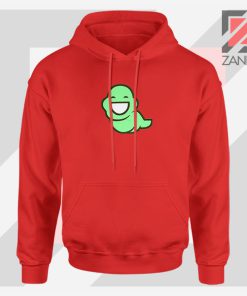 Green Ghost Animated Red Hoodie