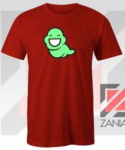 Green Ghost Animated Red Tee