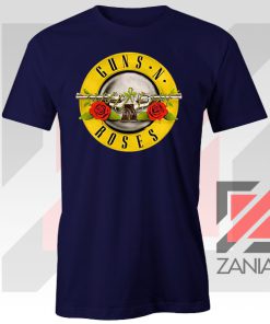 Guns N Roses Metal Graphic Navy Blue Tee