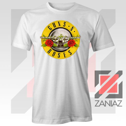 Guns N Roses Metal Graphic White Tee