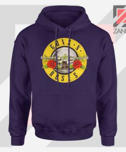 Guns N Roses Metal New Graphic Navy Blue Hoodie