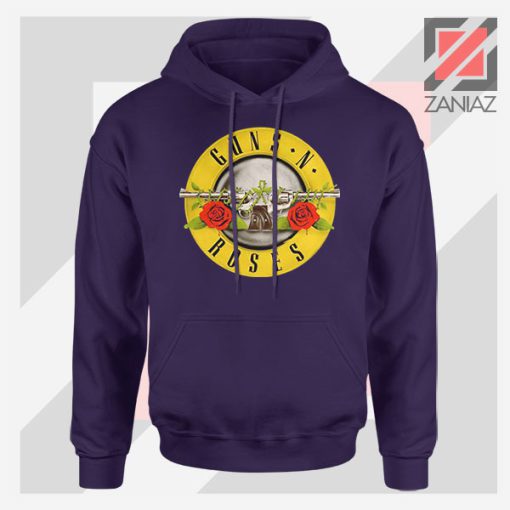 Guns N Roses Metal New Graphic Navy Blue Hoodie