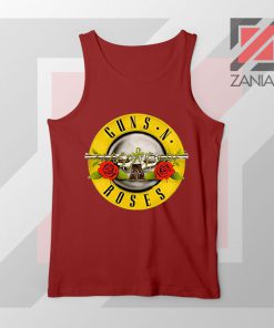 Guns N Roses Metal New Graphic Red Tank Top