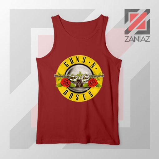 Guns N Roses Metal New Graphic Red Tank Top