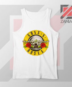 Guns N Roses Metal New Graphic White Tank Top