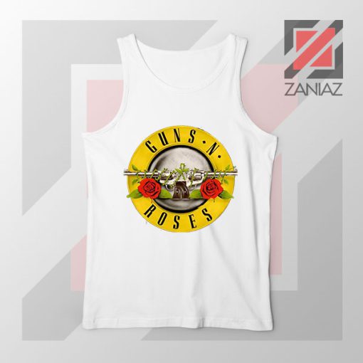 Guns N Roses Metal New Graphic White Tank Top