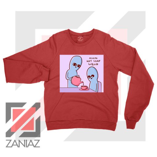 Hot Leaf Liquid Nathan Red Sweatshirt