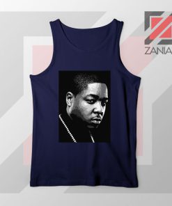 Jadakiss Rapper Graphic Navy Blue Tank Top