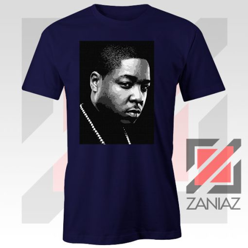 Jadakiss Rapper Graphic Navy Blue Tshirt