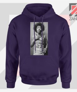 Jimi Hendrix Team 27 Sonics Navy Blue Hoodie