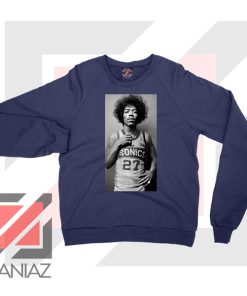 Jimi Hendrix Team 27 Sonics Navy Blue Sweater